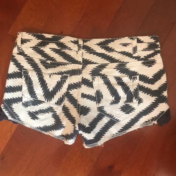 Blue&White Denim Shorts - Picture 2 of 2